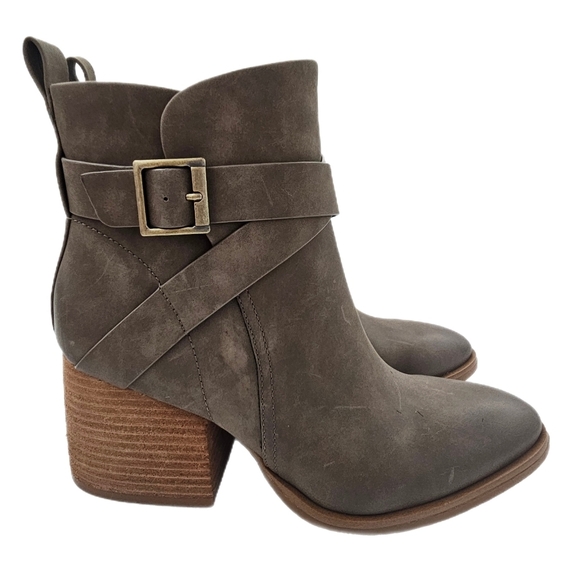 Kork-Ease Joelle Leather Bootie Taupe Women’s Size 9 - Picture 2 of 11